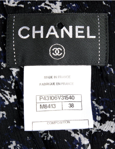 Robe en soie Chanel à bretelles T.38 / M