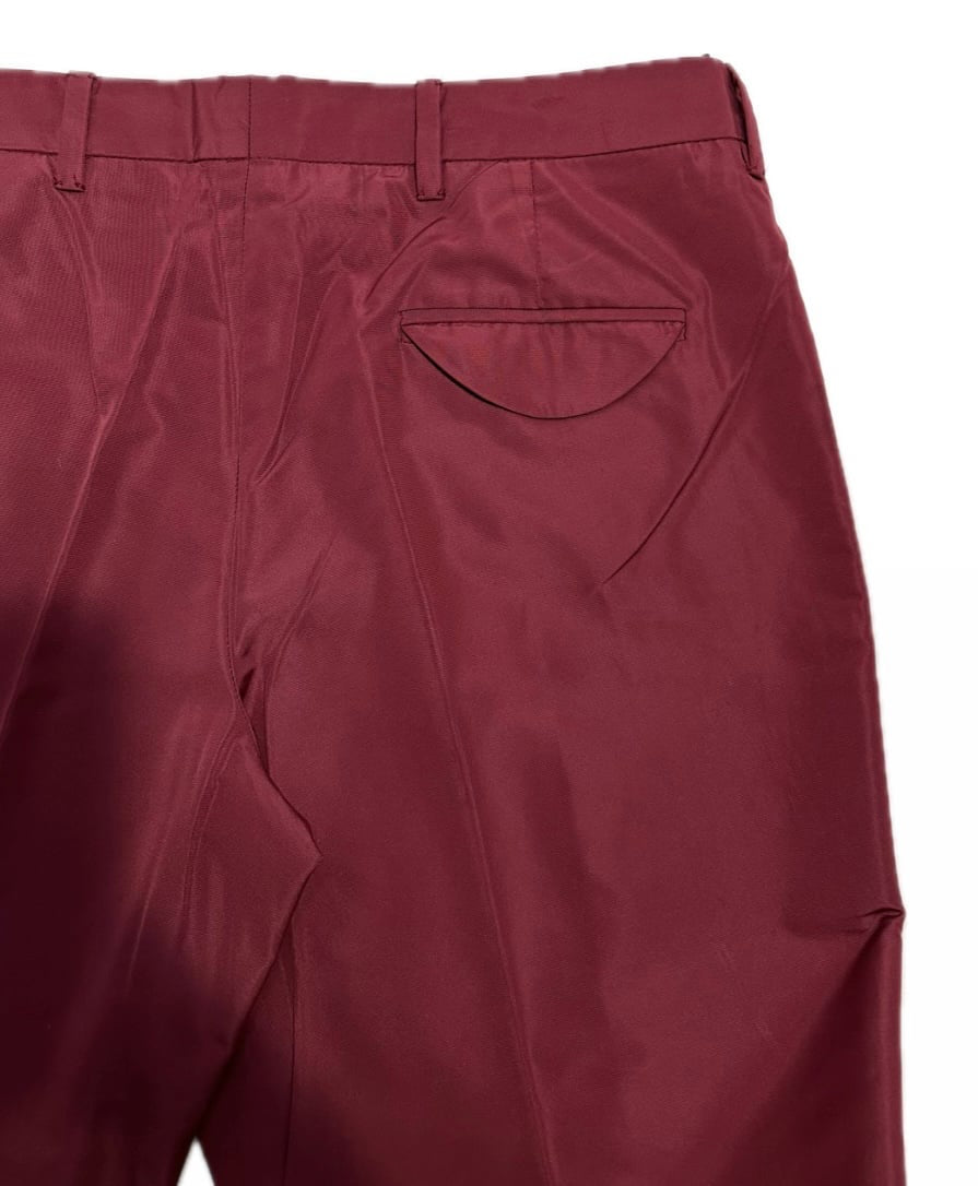 Pantalon court Miu Miu Bordeaux satiné T. 38 EU (M)