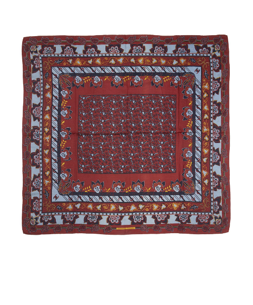 Large Hermès cashmere and silk shawl by Christine Henry