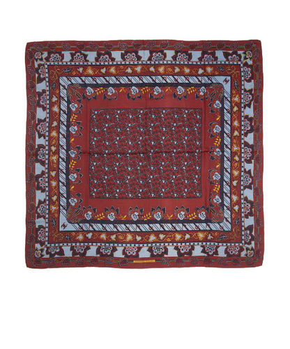 Large Hermès cashmere and silk shawl by Christine Henry