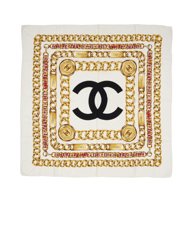 Carré Chanel en Soie Chaines & Double 'Chanel Rue Cambon'