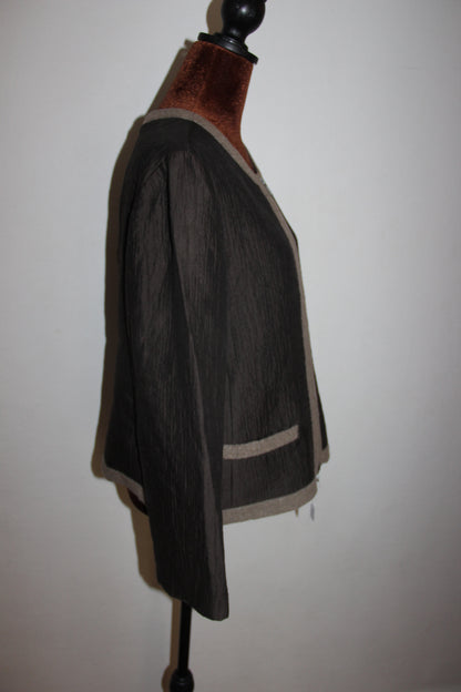 Veste blazer bicolor Armani laine et soie T. XXL (44 FR)