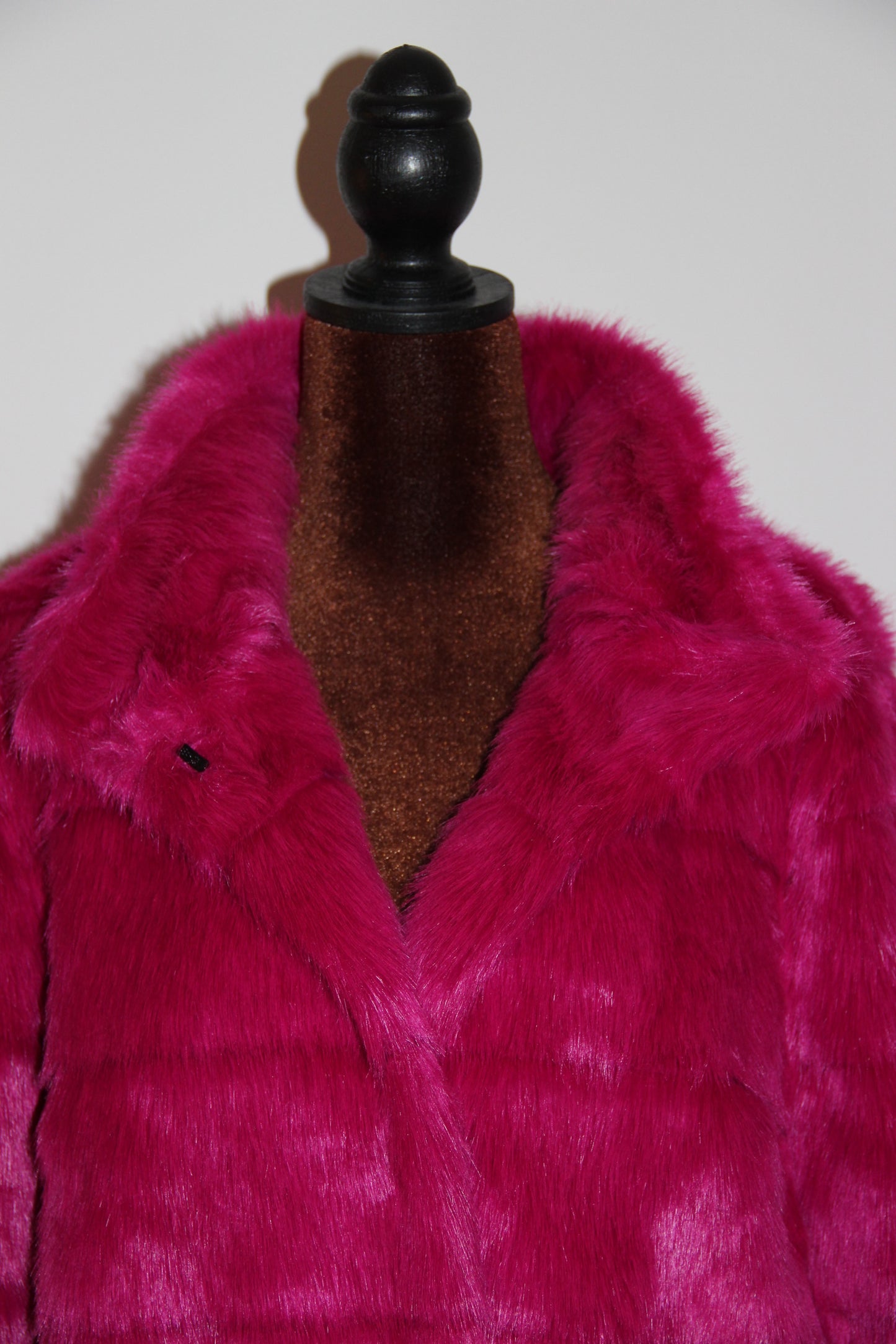 Blouson Karl Lagerfeld en fausse fourrure Fuchsia T.XL