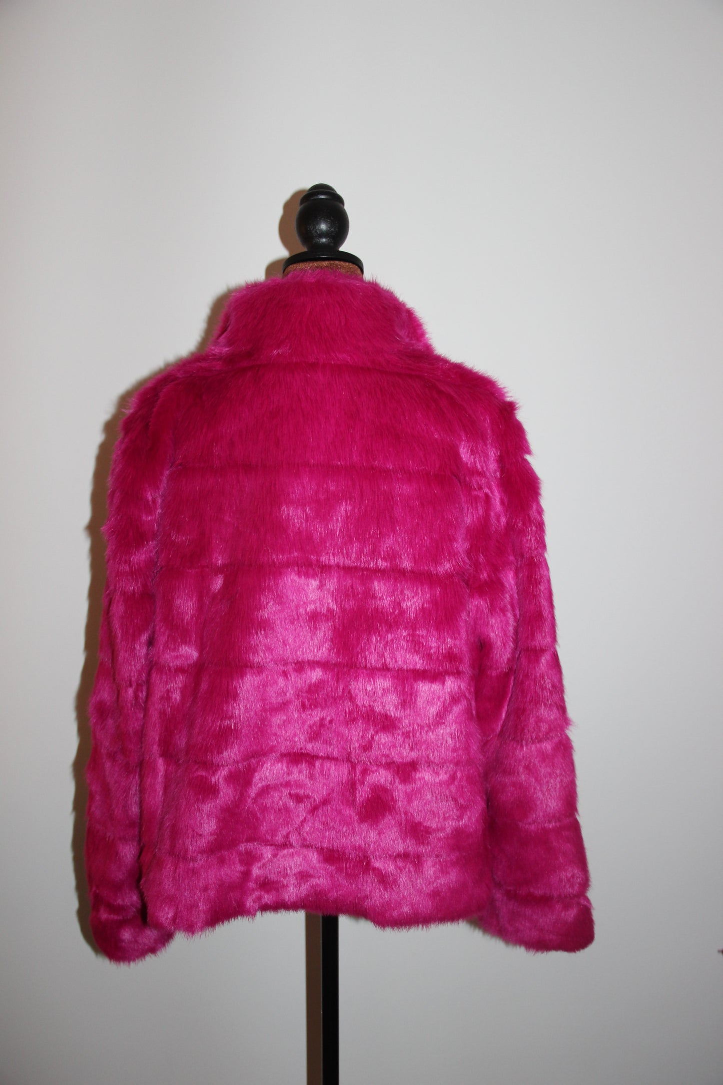 Blouson Karl Lagerfeld en fausse fourrure Fuchsia T.XL