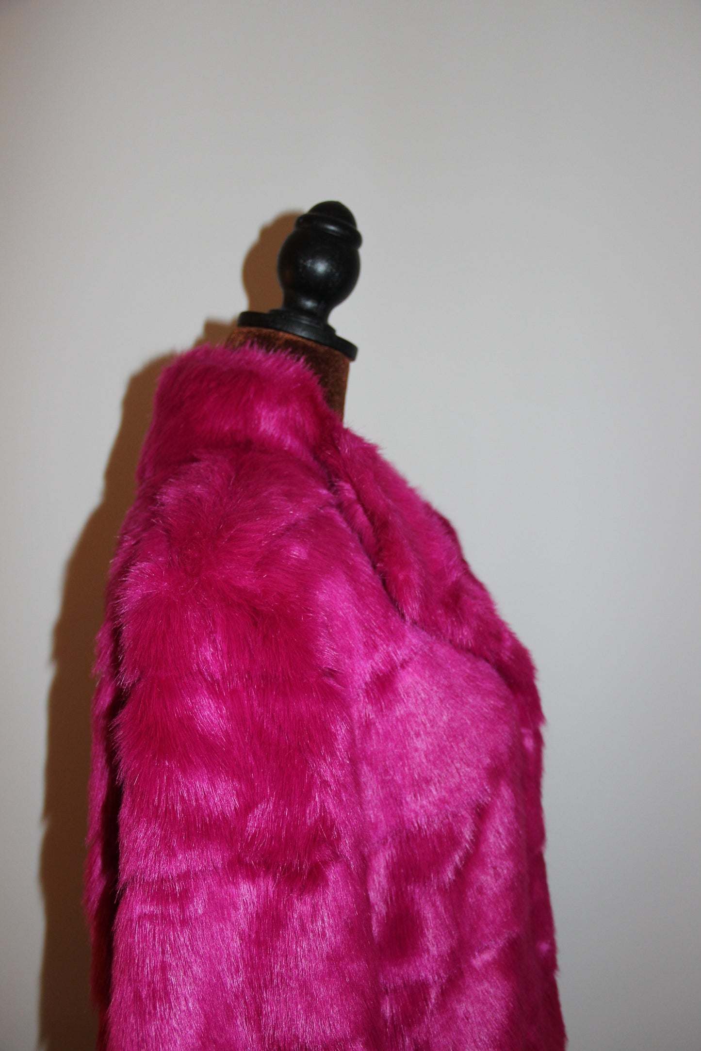 Blouson Karl Lagerfeld en fausse fourrure Fuchsia T.XL